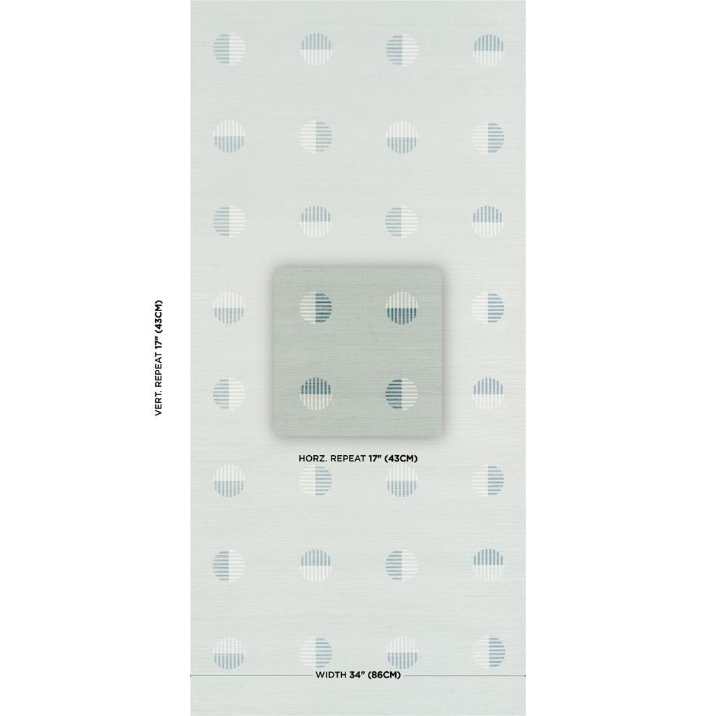 Ando Hand Blocked Sisal CHAMBRAY | Schumacher - Image 4