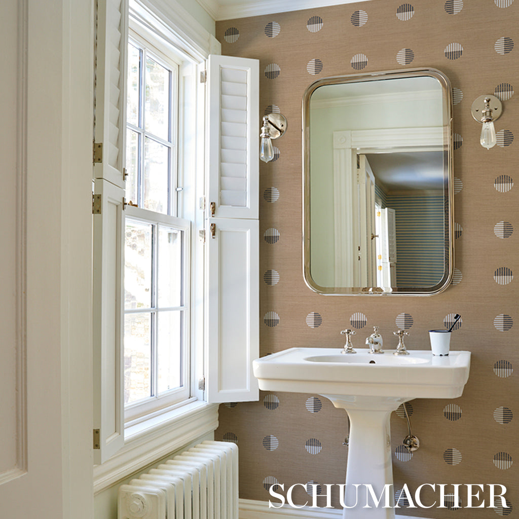 Ando Hand Blocked Sisal IVORY & CHARCOAL ON NATURAL | Schumacher - Image 10