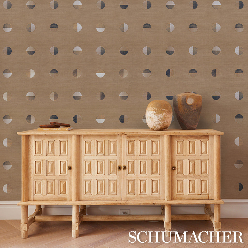 Ando Hand Blocked Sisal IVORY & CHARCOAL ON NATURAL | Schumacher - Image 12