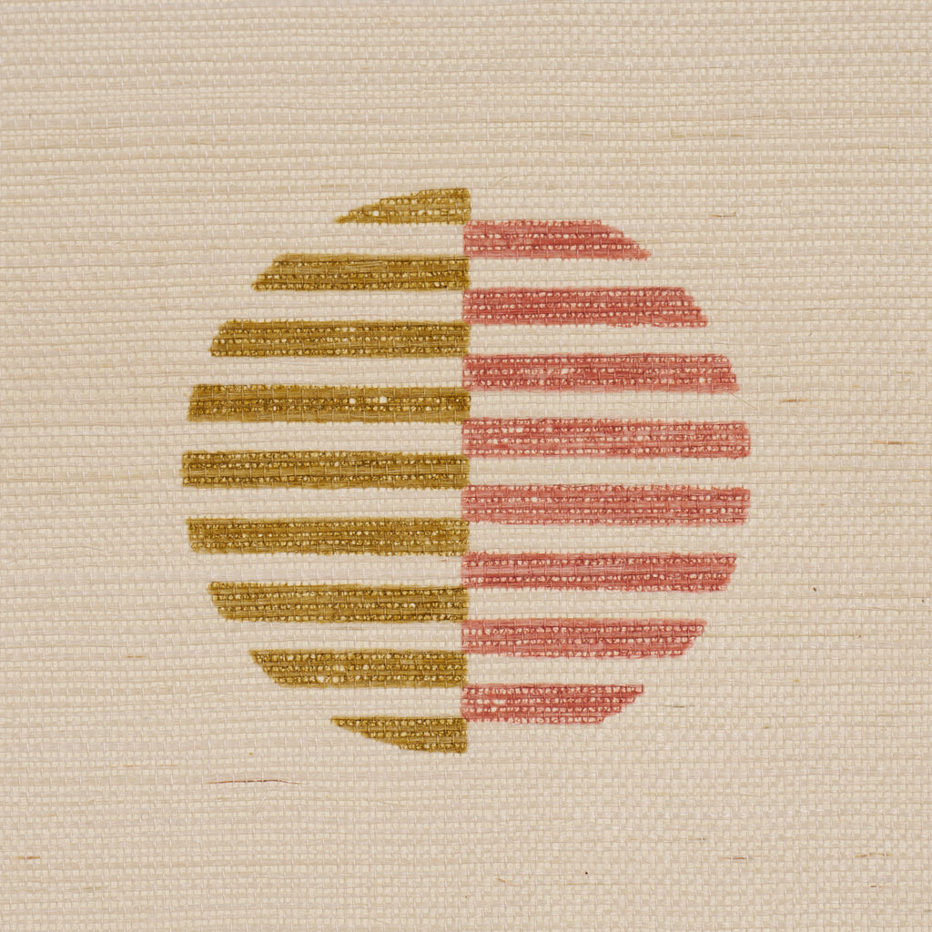 Ando Hand Blocked Sisal RUST & OCHRE | Schumacher - Image 6