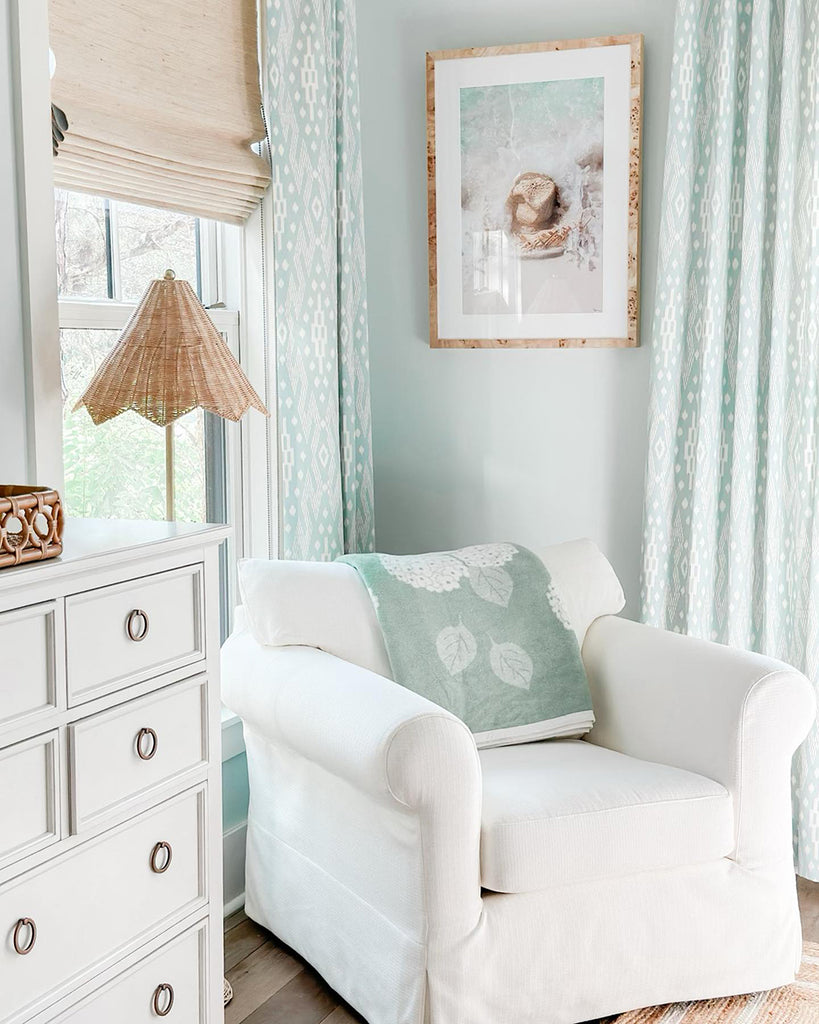 Room setting — Batik Drapes Margaret York