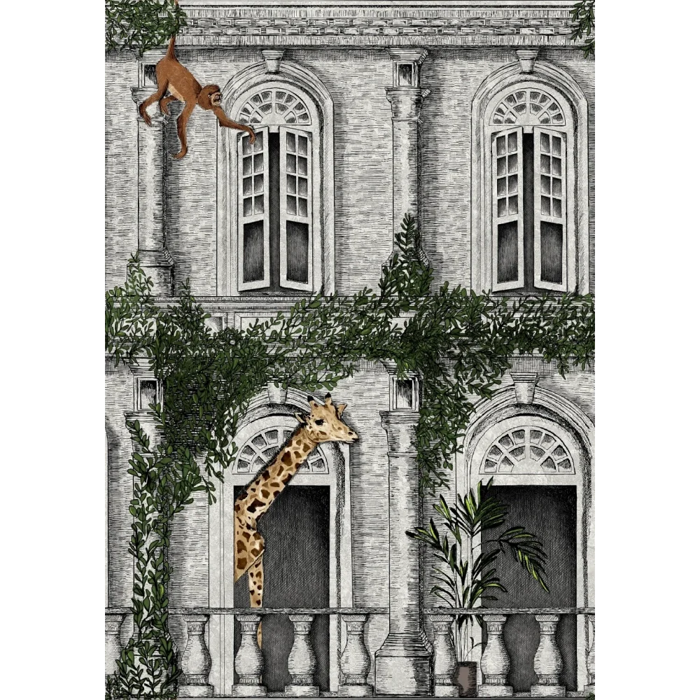 Animal Architecture Architecture Green Wallpaper | Brand McKenzie