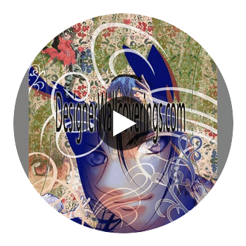 Anime Afternoon Wall Mural Circular Swatch | Retro Walls