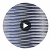 Apache - Indigo Dusk Silicone Hybrid | Philippe Romano Fabrics Circular Swatch | Philippe Romano Fabrics