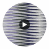Apache - Twilight Zigzag Silicone Hybrid | Philippe Romano Fabrics Circular Swatch | Philippe Romano Fabrics