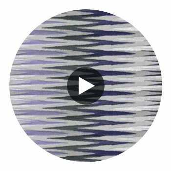 Apache - Twilight Zigzag Silicone Hybrid | Philippe Romano Fabrics Circular Swatch | Philippe Romano Fabrics