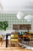 Aqua Chocolate Superbloom Peel and Stick Wallcovering | Jeffrey Stevens - Image 2