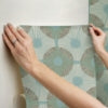 Aqua Chocolate Superbloom Peel and Stick Wallcovering | Jeffrey Stevens - Image 4
