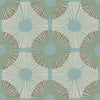 Aqua Chocolate Superbloom Peel and Stick Wallcovering | Jeffrey Stevens - Image 1