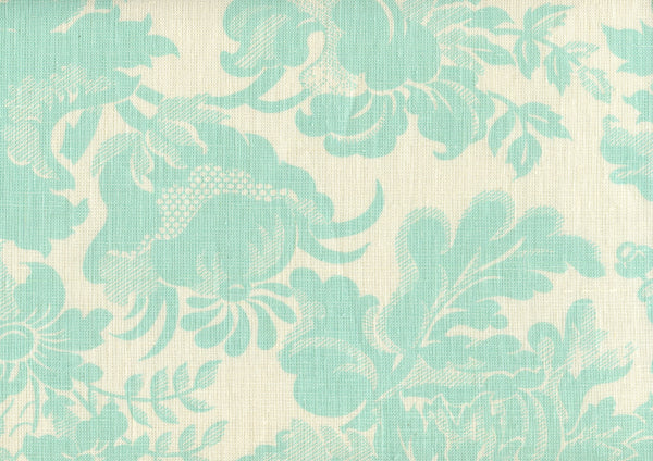 Des Gardes, Aqua on Tint Fabric | Quadrille