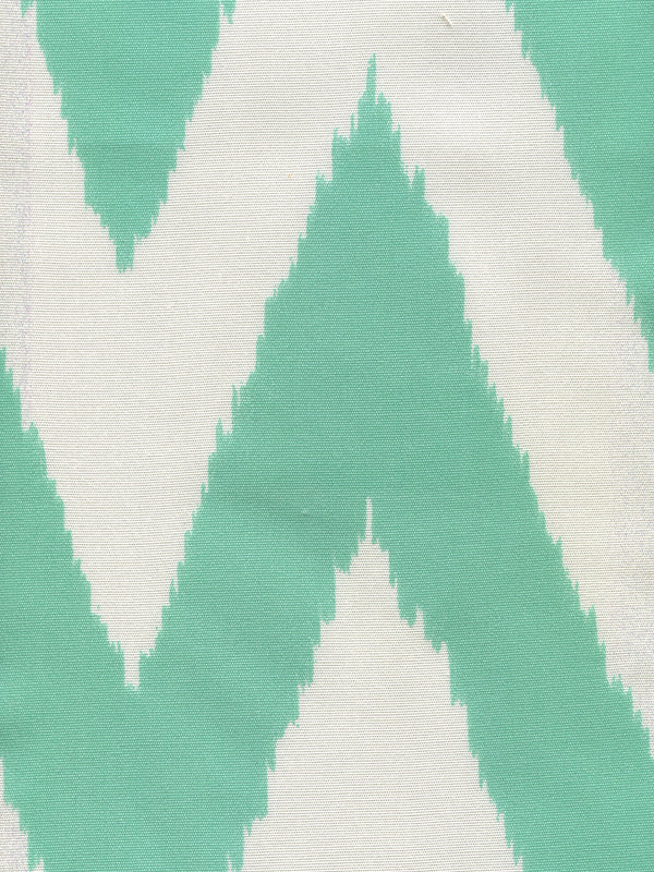 Tashkent, Aqua on White Wallcoverings | Suncloth