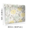 Aqua Poppy Field Peel and Stick Wallcovering | Jeffrey Stevens - Image 9