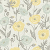 Aqua Poppy Field Peel and Stick Wallcovering | Jeffrey Stevens - Image 1