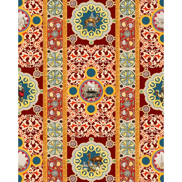 Arab World - Blue, Yellow, Orange Green Wallcovering | Mind the Gap