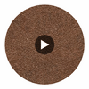 Aragon - Russet Earth Performance Vinyl | Philippe Romano Fabrics Circular Swatch | Philippe Romano Fabrics