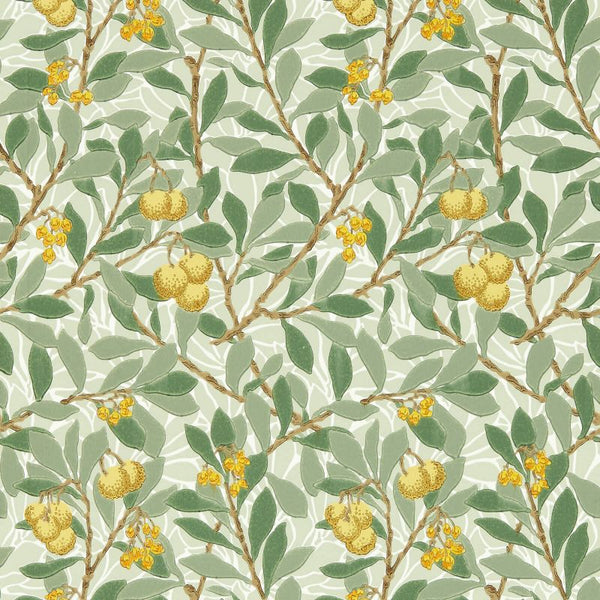 Arbutus Lemon Sage Wallcovering | William Morris