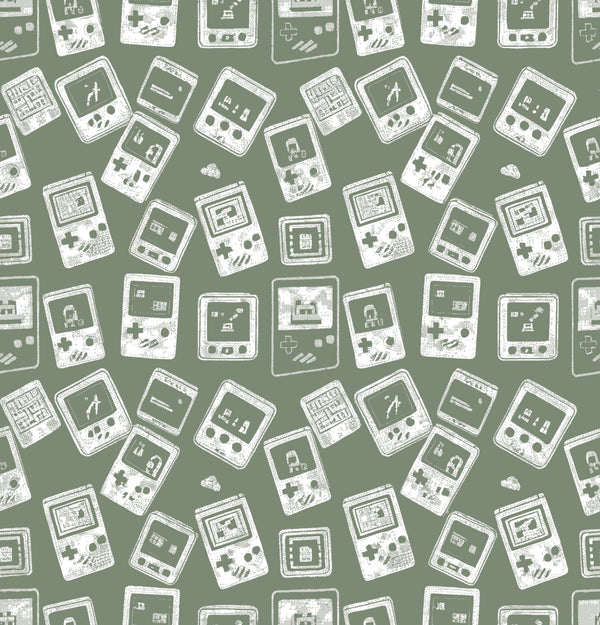 Arcade Aristocrat - Loden & Bone - Whimsical Wallcoverings