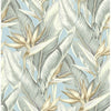 Arcadia Light Green Banana Leaf Wallcovering | Jeffrey Stevens - Image 3