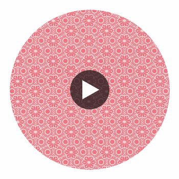 Arielle Coral Marrakesh Wallcovering Circular Swatch | LA Walls