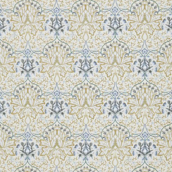 Artichoke Embroidery Soft Gold/Cream | Morris & Co.