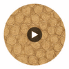 Artisma Croco Vinyl | Hollywood Wallcoverings Circular Swatch | Hollywood Wallcoverings