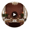 Artisma Croco Vinyl | Hollywood Wallcoverings Circular Swatch | Hollywood Wallcoverings