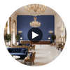 Ashbourne Type II Vinyl | Hollywood Wallcoverings Circular Swatch | Hollywood Wallcoverings
