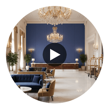 Ashbourne Type II Vinyl | Hollywood Wallcoverings Circular Swatch | Hollywood Wallcoverings