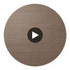 Asilomar - Cocoa Bean Wallcovering | Hollywood Wallcoverings Circular Swatch | Hollywood Wallcoverings