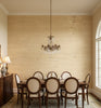 Assisi Straw Grasscloth Wallcovering | Fentucci - dining room room setting