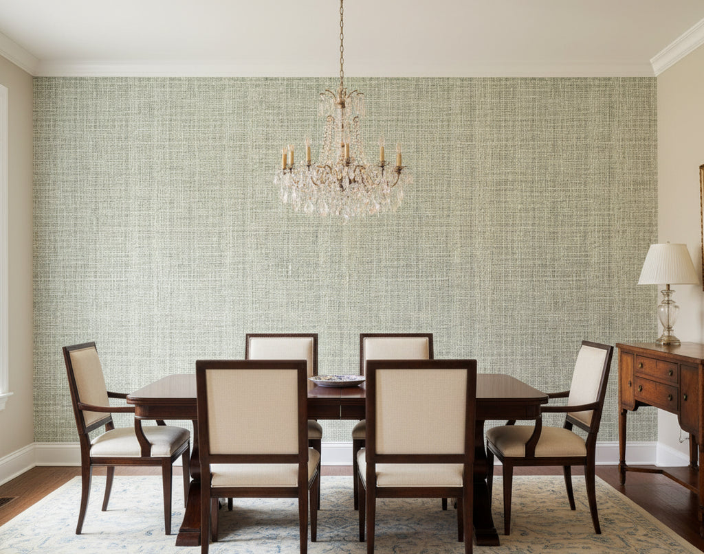 Atlantic Raffia | Phillipe Romano - dining room room setting