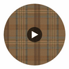 Austin Blue Plaid Wallcovering Circular Swatch | LA Walls
