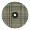 Austin Charcoal Plaid Wallcovering Circular Swatch | LA Walls