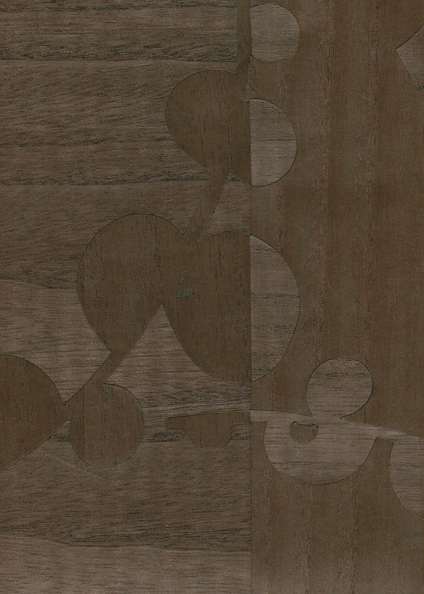 Ajiro Vineyard Cacao - Taupe Wallcovering | Maya Romanoff