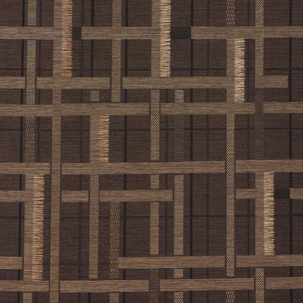 Axel Plaid - Saddle Brown Fabric | Schumacher