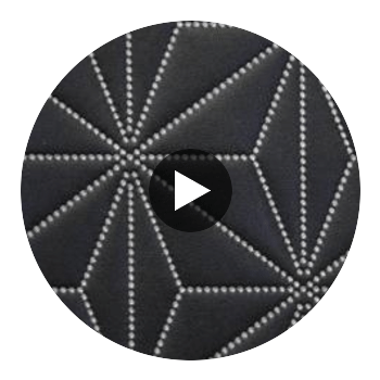 Axis - Axis Etched Polyurethane | Philippe Romano Fabrics Circular Swatch | Philippe Romano Fabrics