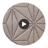 Axis - Axis Etched Polyurethane | Philippe Romano Fabrics Circular Swatch | Philippe Romano Fabrics
