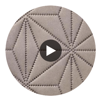 Axis - Axis Etched Polyurethane | Philippe Romano Fabrics Circular Swatch | Philippe Romano Fabrics