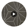 Axis - Axis Etched Polyurethane | Philippe Romano Fabrics Circular Swatch | Philippe Romano Fabrics