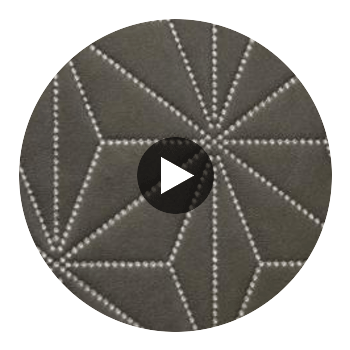 Axis - Axis Etched Polyurethane | Philippe Romano Fabrics Circular Swatch | Philippe Romano Fabrics