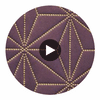 Axis - Axis Etched Polyurethane | Philippe Romano Fabrics Circular Swatch | Philippe Romano Fabrics