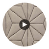 Axis - Axis Etched Polyurethane | Philippe Romano Fabrics Circular Swatch | Philippe Romano Fabrics