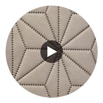 Axis - Axis Etched Polyurethane | Philippe Romano Fabrics Circular Swatch | Philippe Romano Fabrics