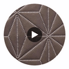Axis - Axis Etched Polyurethane | Philippe Romano Fabrics Circular Swatch | Philippe Romano Fabrics