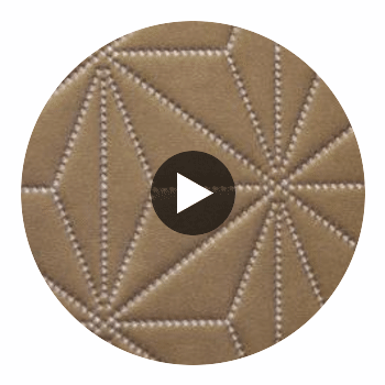 Axis - Axis Etched Polyurethane | Philippe Romano Fabrics Circular Swatch | Philippe Romano Fabrics