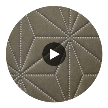 Axis - Axis Etched Polyurethane | Philippe Romano Fabrics Circular Swatch | Philippe Romano Fabrics