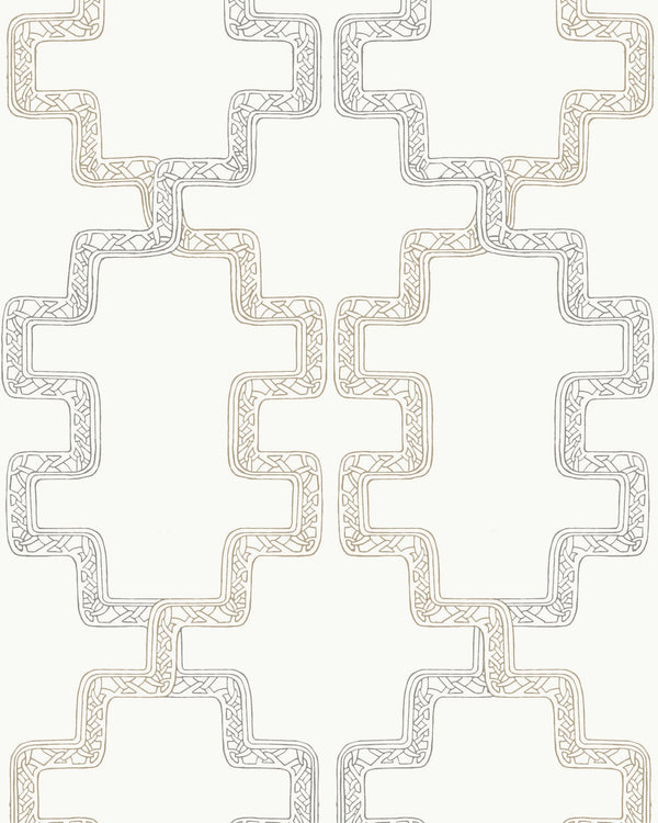 Tribal Lattice Neutral | Phillipe Romano Screen Prints