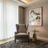 Alamo - Earthen Taupe Performance Vinyl Upholstered Chair | Architectural Fabrics