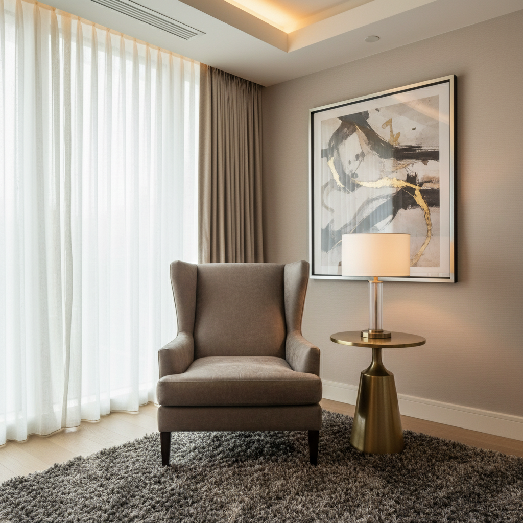 Alamo - Earthen Taupe Performance Vinyl Upholstered Chair | Architectural Fabrics
