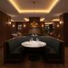 Peter Island - Pitch Upholstered Banquette | Architectural Fabrics